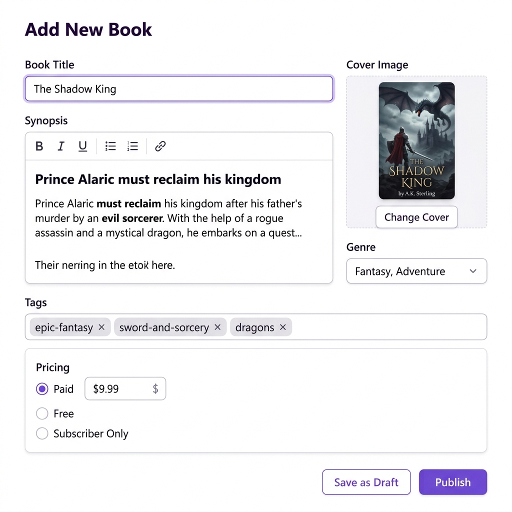 Book Creation Form