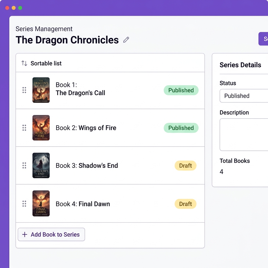 Series Management Interface
